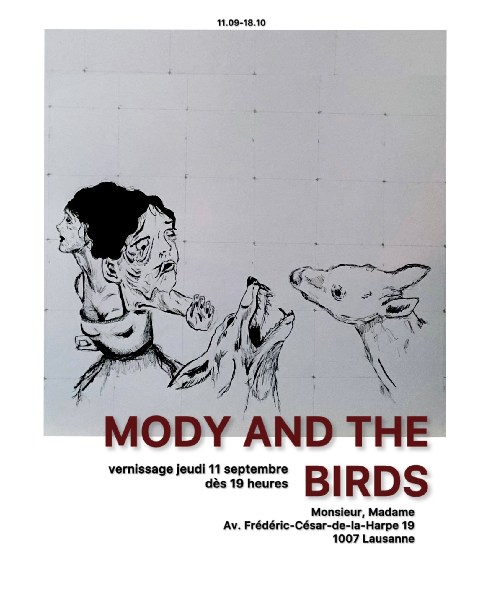 Mody and the Birds : expo du 11.09 au 18.10