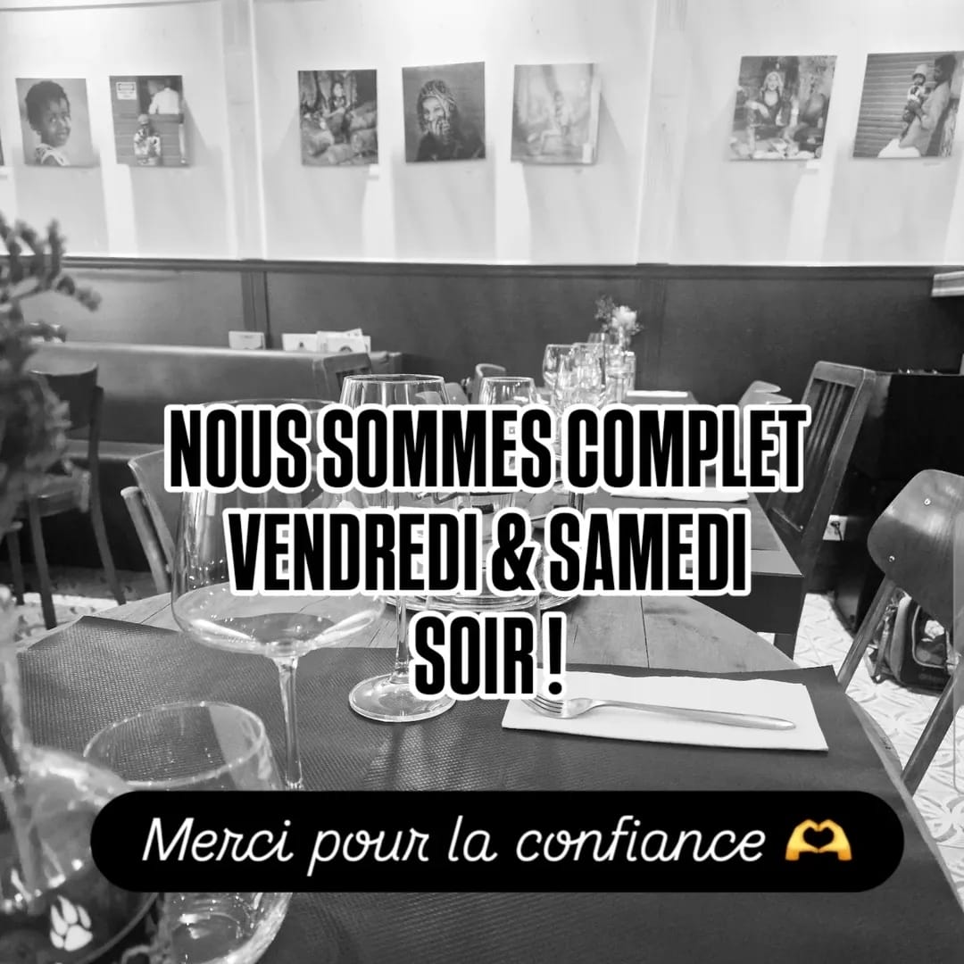 Complet ce vendredi & samedi soir !